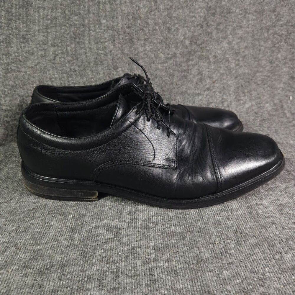 Men’s Florsheim Oxford Dress Shoes Black Leather Lace Up Size 13 D 11031-01